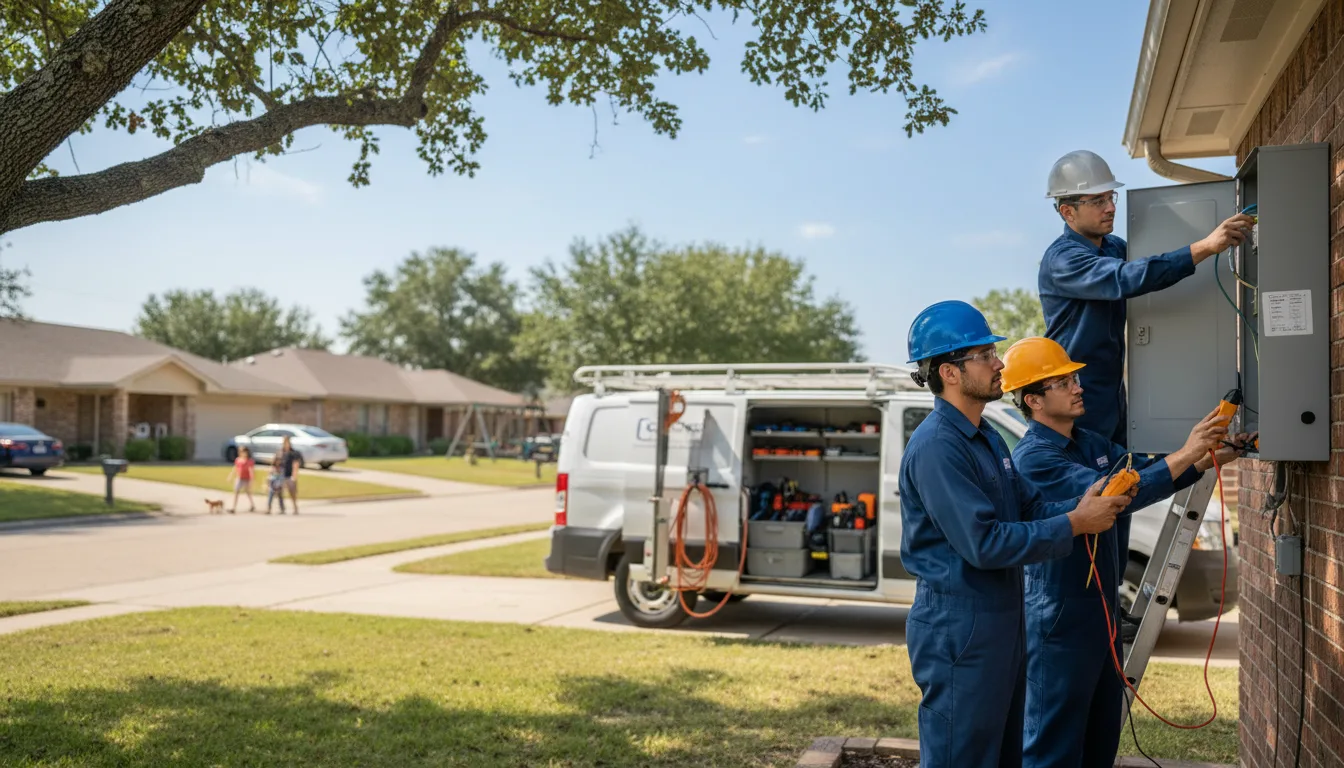 Certified electrician providing emergency electrical services in Plumerville, AR